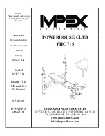 Impex Powerhouse Club PHC 715 Owner'S Manual preview