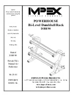 Impex Powerhouse DBR 90 Owner'S Manual предпросмотр