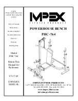 Impex POWERHOUSE PHC 764 Owner'S Manual preview