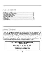 Предварительный просмотр 2 страницы Impex TC-3001 Owner'S Manual