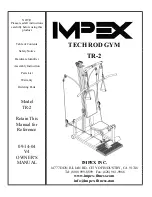 Impex TECH ROD TR-2 Owner'S Manual preview