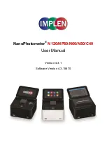 Предварительный просмотр 1 страницы Implen NanoPhotometer C40 User Manual