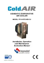 Impresind Cold AIR FPA KITCHEN 5.0 Installation, Operation And Maintenance Instructions Manual preview