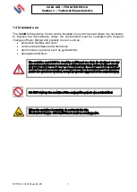 Preview for 7 page of Impresind Cold AIR FPA KITCHEN 5.0 Installation, Operation And Maintenance Instructions Manual