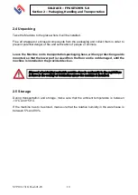 Preview for 10 page of Impresind Cold AIR FPA KITCHEN 5.0 Installation, Operation And Maintenance Instructions Manual