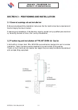 Preview for 11 page of Impresind Cold AIR FPA KITCHEN 5.0 Installation, Operation And Maintenance Instructions Manual