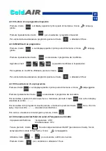 Preview for 10 page of Impresind ColdAIR FPA109 Use And Maintenance Instructions