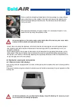 Preview for 20 page of Impresind ColdAIR FPA109 Use And Maintenance Instructions