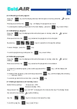 Preview for 24 page of Impresind ColdAIR FPA109 Use And Maintenance Instructions