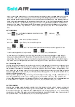 Preview for 26 page of Impresind ColdAIR FPA109 Use And Maintenance Instructions