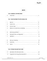 Preview for 2 page of Impresind Ray 1E Installation And Operating Instruction