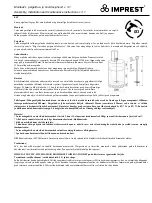 Предварительный просмотр 7 страницы IMPREST ELLY Assembly, Installation & Maintenance Instructions