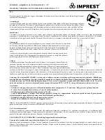 Предварительный просмотр 11 страницы IMPREST ELLY Assembly, Installation & Maintenance Instructions