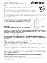 Предварительный просмотр 12 страницы IMPREST ELLY Assembly, Installation & Maintenance Instructions