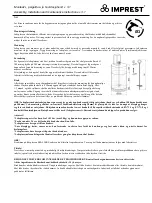 Предварительный просмотр 17 страницы IMPREST ELLY Assembly, Installation & Maintenance Instructions