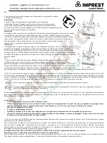 Предварительный просмотр 16 страницы IMPREST HENRY Assembly, Installation And Maintenance Manual