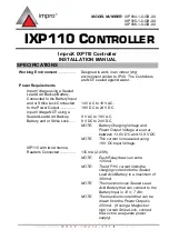 Preview for 1 page of impro IXP110 Installation Manual