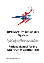 Предварительный просмотр 1 страницы Impulse Dynamics AIM HIGHer OPTIMIZER Patient Manual