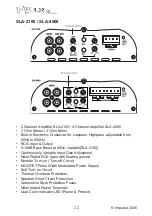 Предварительный просмотр 22 страницы Impulse SLA Series Owner'S Manual