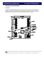 Preview for 1 page of Imron Corporation SI-16 Installation And Specification