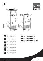 ims PRO MIG CARPRO 1 Manual preview