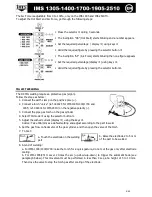 Предварительный просмотр 8 страницы IMS 1305 Owner'S Manual