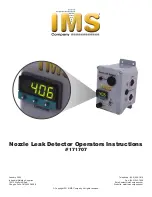 Предварительный просмотр 1 страницы IMS 171707 Operator Instructions