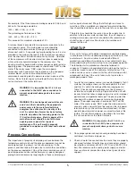 Preview for 5 page of IMS Hydra Pressurized Instruction Manual