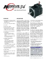 Preview for 1 page of IMS MDrive34 Specification Sheet