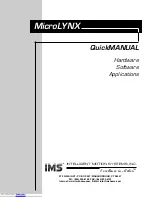 IMS MicroLYNX Quick Manual предпросмотр