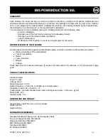 Preview for 2 page of IMS Powerduction 50L User Manual