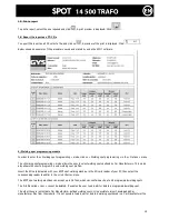 Предварительный просмотр 19 страницы IMS SPOT 14500 TRAFO User Manual