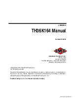 Preview for 1 page of IMT TH36K164 Manual