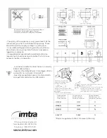 Предварительный просмотр 2 страницы Imtra 500W R7s HD Installation Instructions