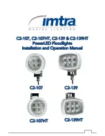 Preview for 1 page of Imtra C2-107 Installation And Operation Manual