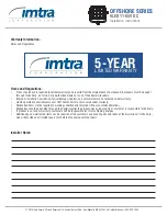 Preview for 7 page of Imtra OFFSHORE Series Installation Instructions Manual