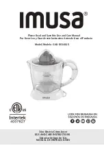 Предварительный просмотр 1 страницы Imusa GAU-80340US Use And Care Manual