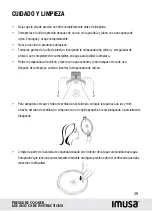 Предварительный просмотр 39 страницы Imusa YLLAYL307/LA4 Use And Care Instructions Manual