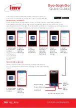 Preview for 2 page of IMV Duo-Scan:Go Series Quick Manual