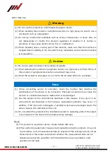 Preview for 4 page of IMV VM-5011A Instruction Manuals