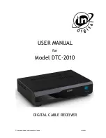 Предварительный просмотр 1 страницы in digital DTC-2010 User Manual