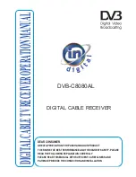 Preview for 1 page of in digital DVB-C8080AL Operation Manual