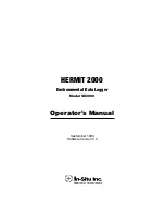 In-situ HERMIT SE2000 Operator'S Manual preview