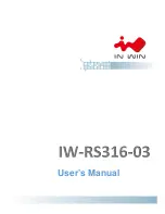 Предварительный просмотр 1 страницы In Win IW-RS316-03 User Manual