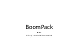 Preview for 1 page of IN2UIT BoomPack User Manual