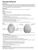 Предварительный просмотр 1 страницы in4 care IN4-SCB06 Operation Manual