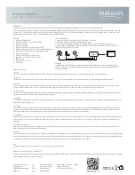 Preview for 2 page of Inakustik 0032450314 Operation Manual