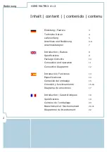 Preview for 2 page of Inakustik Exzellenz HDMI Matrix 4-2 High Speed Operation Manual