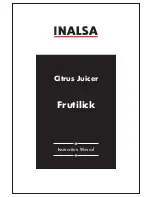 Inalsa Frutilick Instruction Manual предпросмотр