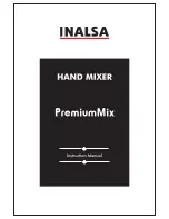 Inalsa Premium Mix Instruction Manual preview